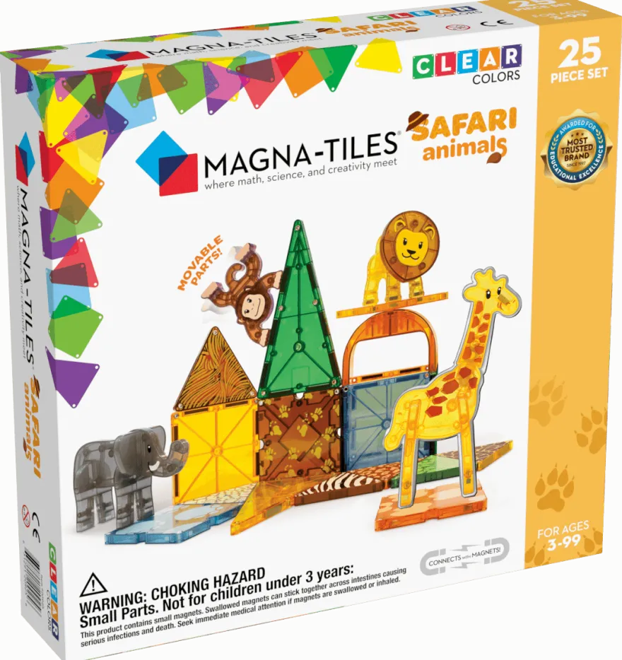 Magna-Tiles | Safaridjur, 25 st