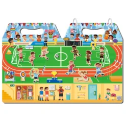 Magnetiskt lekpaket – På stadion