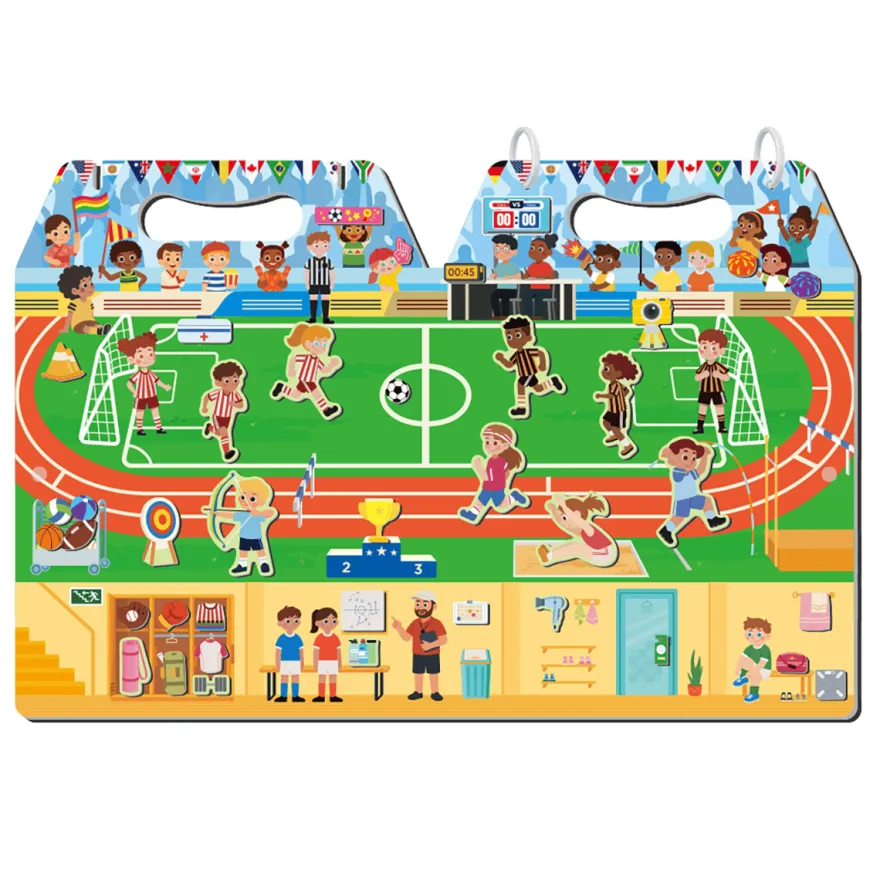 Magnetiskt lekpaket – På stadion