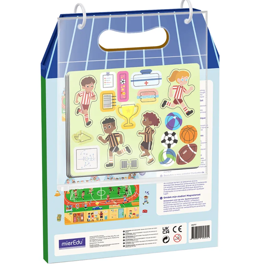 Magnetiskt lekpaket – På stadion