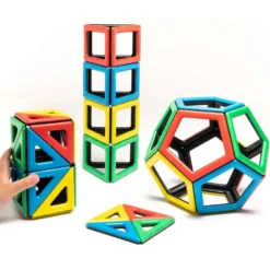 MAG Polydron | Set med extra figurer | 48 delar