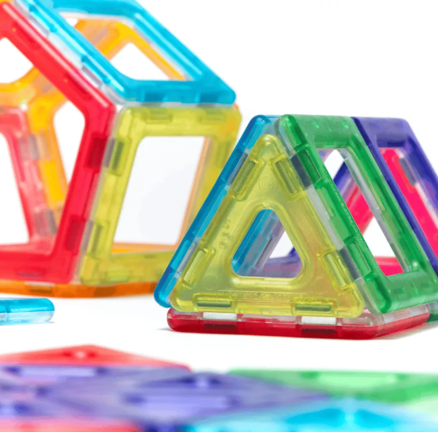 MAG Polydron | Transparent | 100 delar