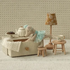 Maileg - Dansmus, lillasyster - Inkl. daybed