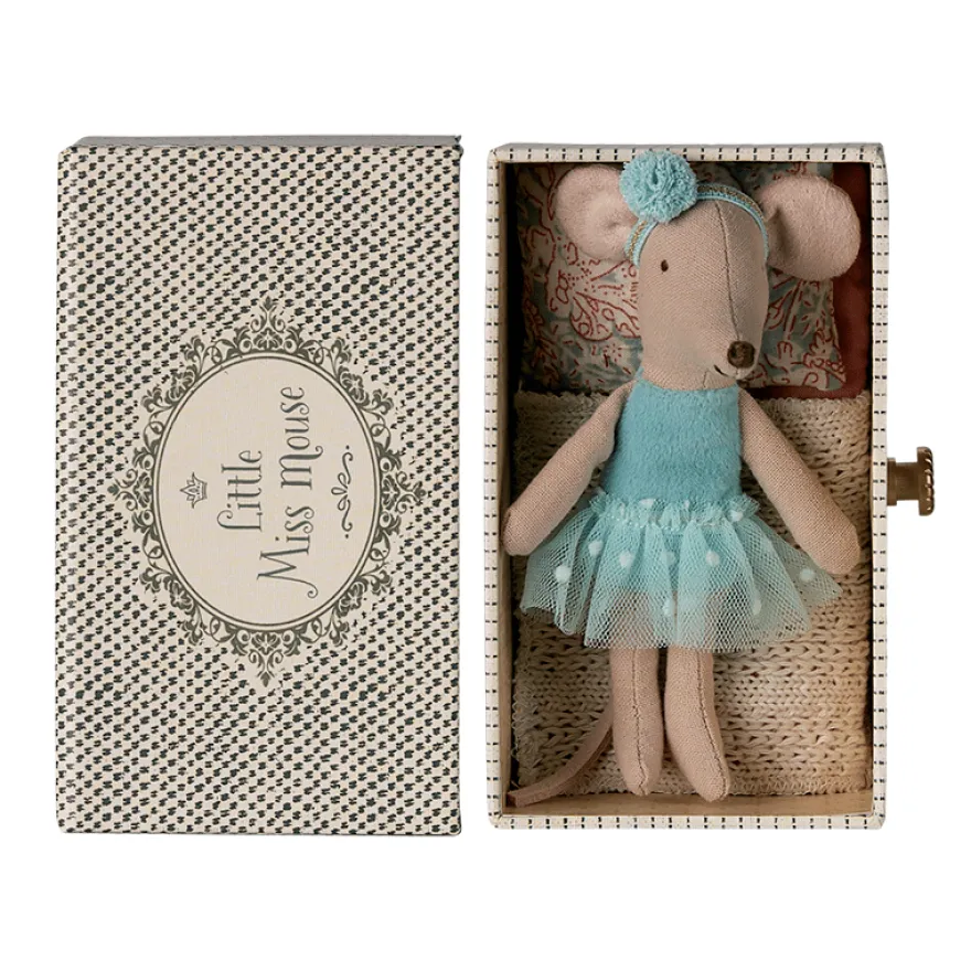 Maileg - Dansmus, lillasyster - Inkl. daybed