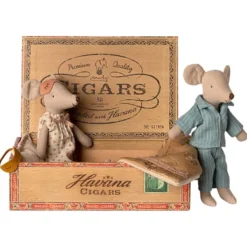 Maileg - Musmamma och muspappa i cigarrask