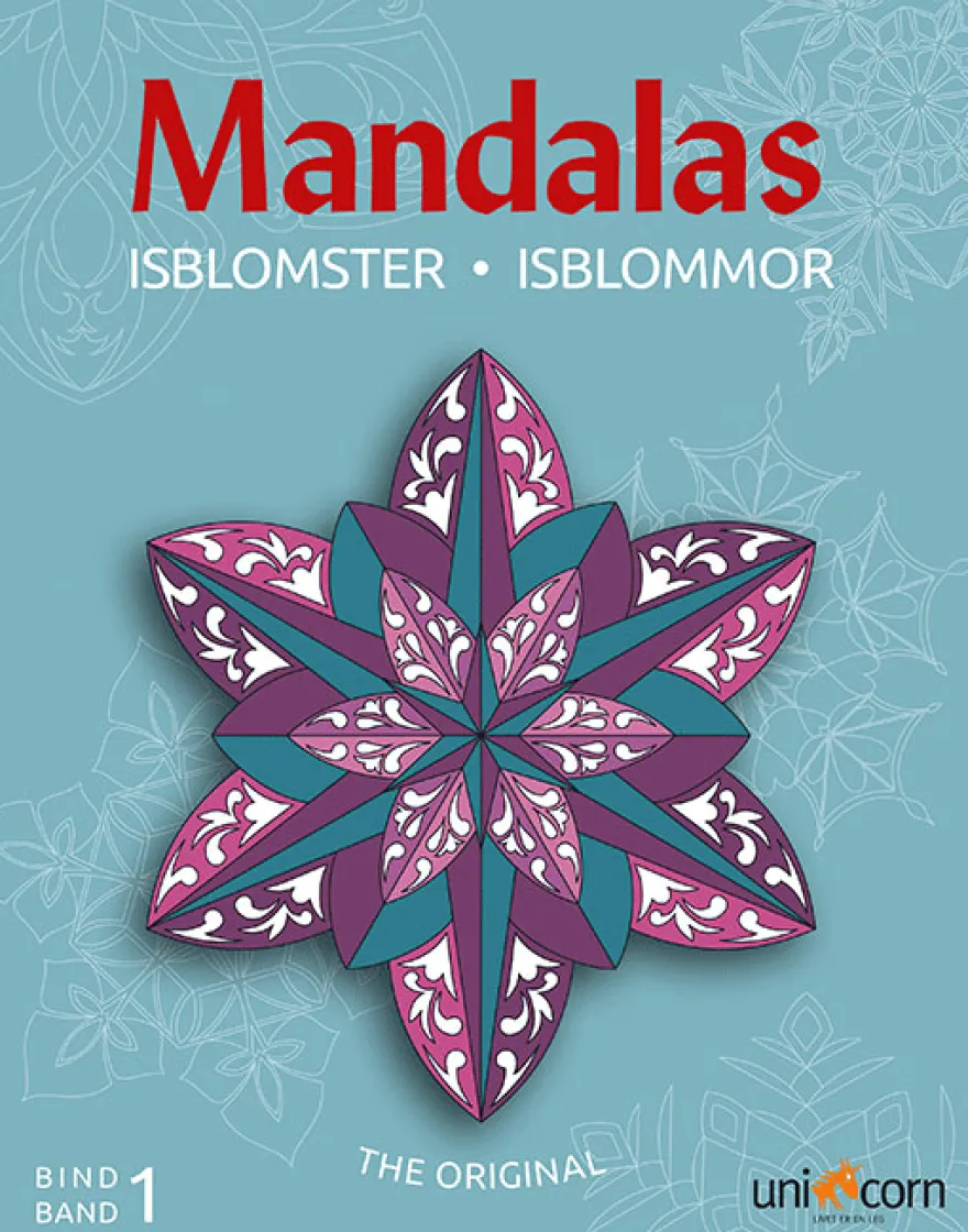 Mandalas Målarbok med Äventyrliga Isblommor