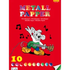 Metallicpapper A4 – 10 ark