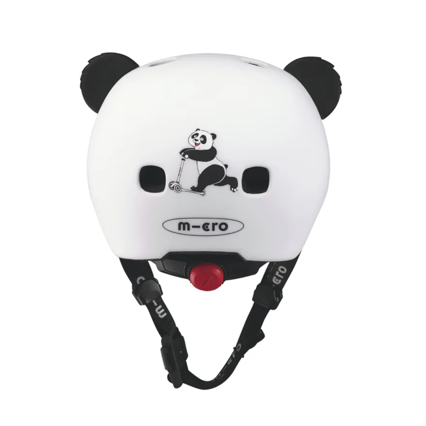 Micro cykelhjälm Panda - Small, 48-53 cm