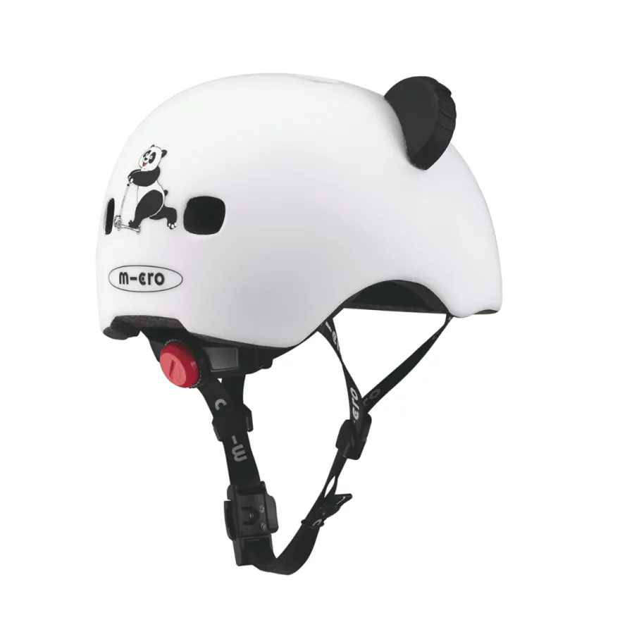 Micro cykelhjälm Panda - Small, 48-53 cm