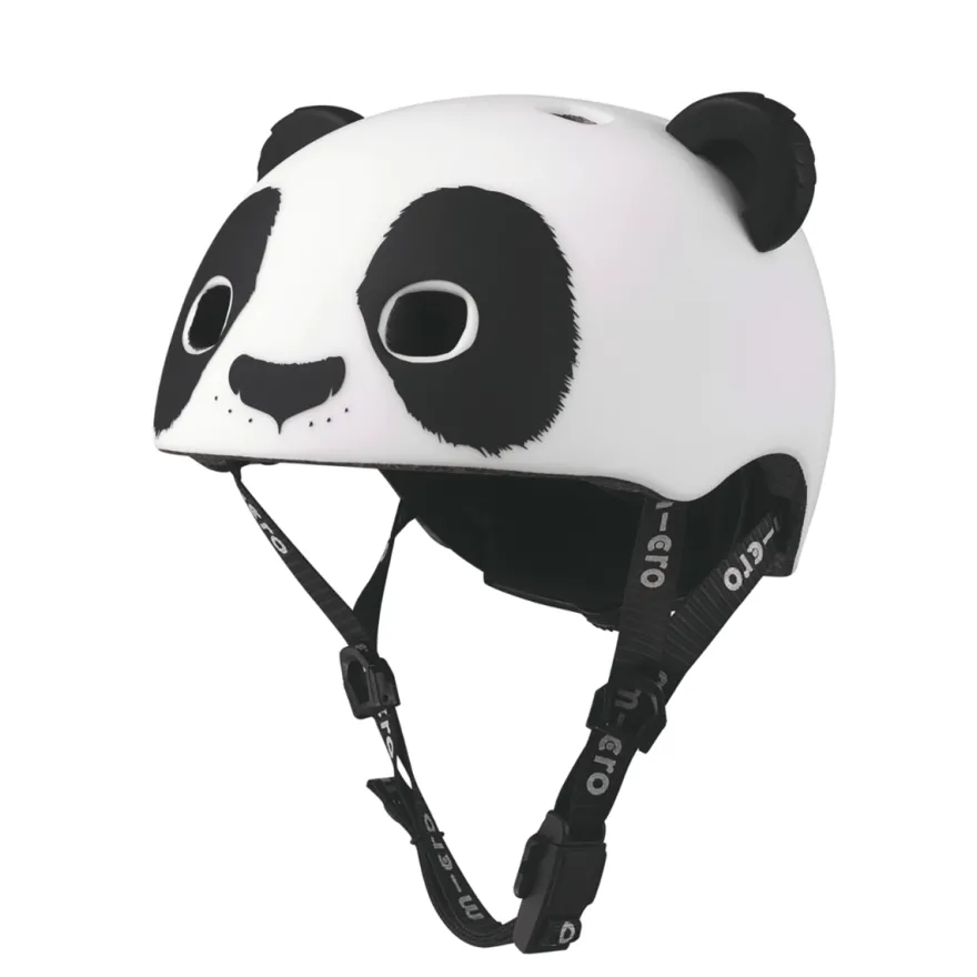Micro cykelhjälm Panda - XSmall, 46-50 cm