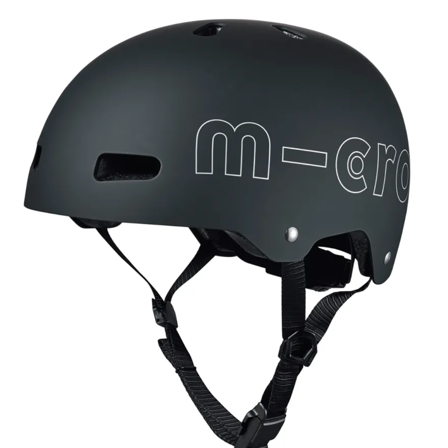 Micro cykelhjälm - Svart, 54-58 cm