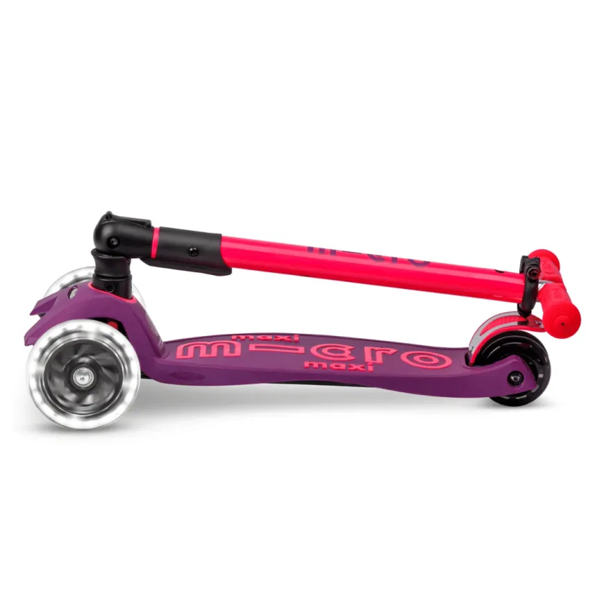 Micro – Maxi Deluxe hopfällbar LED, neonrosa