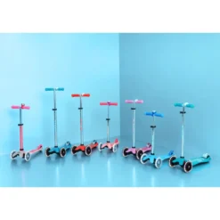 Micro Sparkcykel - Mini Deluxe Glow LED Plus, Rosa