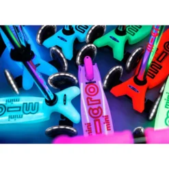 Micro Sparkcykel - Mini Deluxe Glow LED Plus, Rosa