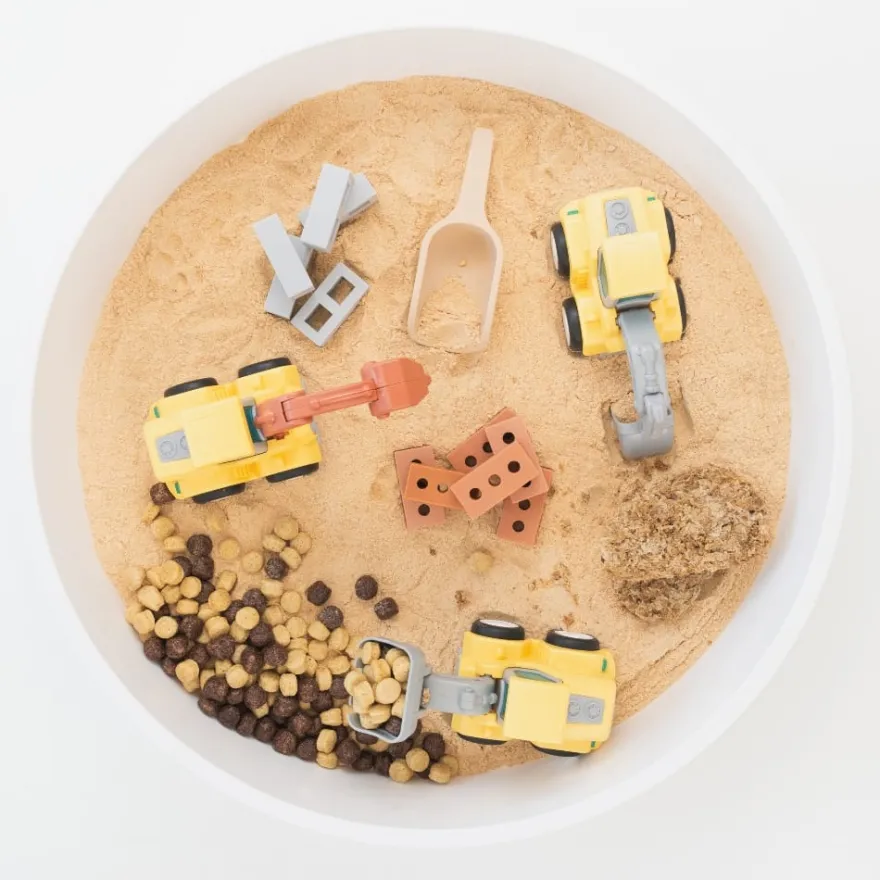 Mini-tegelstenar för sensorisk lek, 25 st.