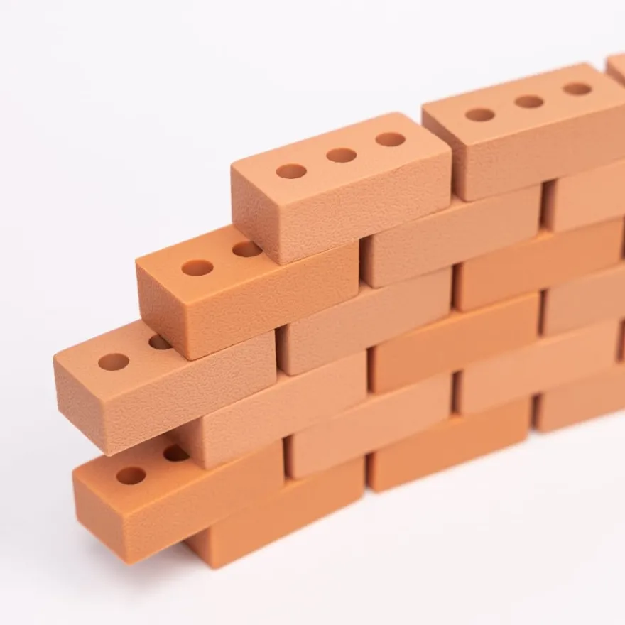 Mini-tegelstenar för sensorisk lek, 25 st.