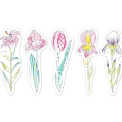 Måla bokmärken m. vatten – blommor, 20 st.