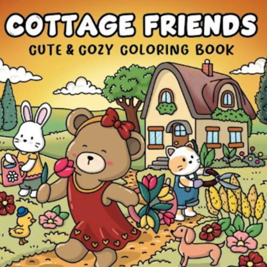 Målarbok - Cottage Friends