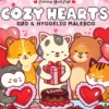 Målarbok - Cozy Hearts