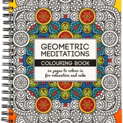 Målarbok Mindfullness - Geometri, 64 sidor