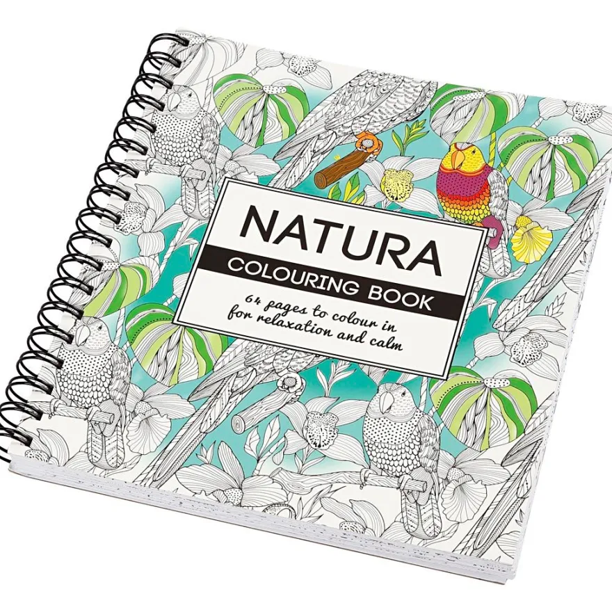 Målarbok Mindfullness - Natur, 64 sidor