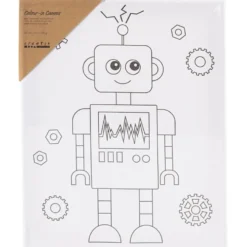 Målarduk 24 x 30 cm – Robot