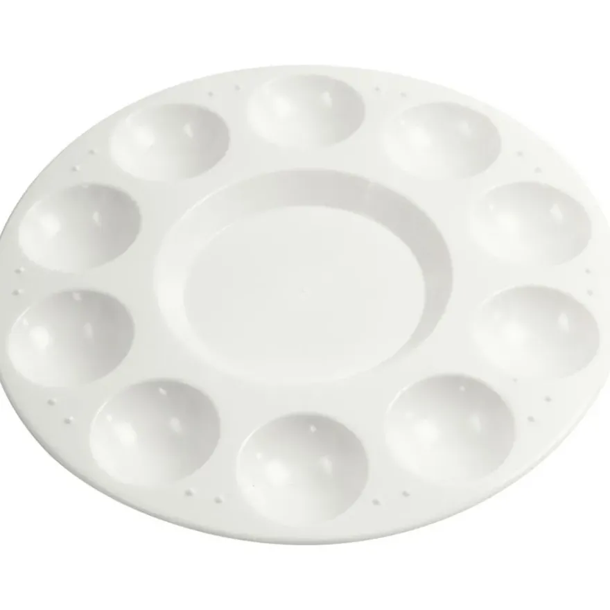 Målarpalett av plast - Ø 17 cm