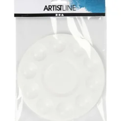 Målarpalett av plast - Ø 17 cm