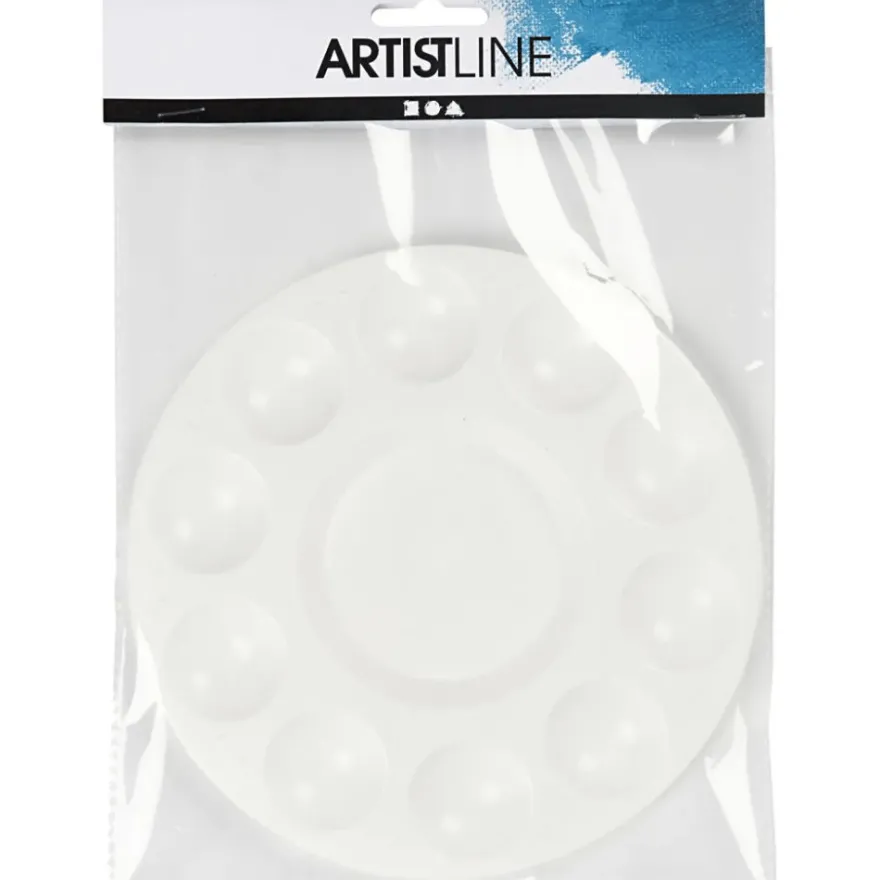 Målarpalett av plast - Ø 17 cm