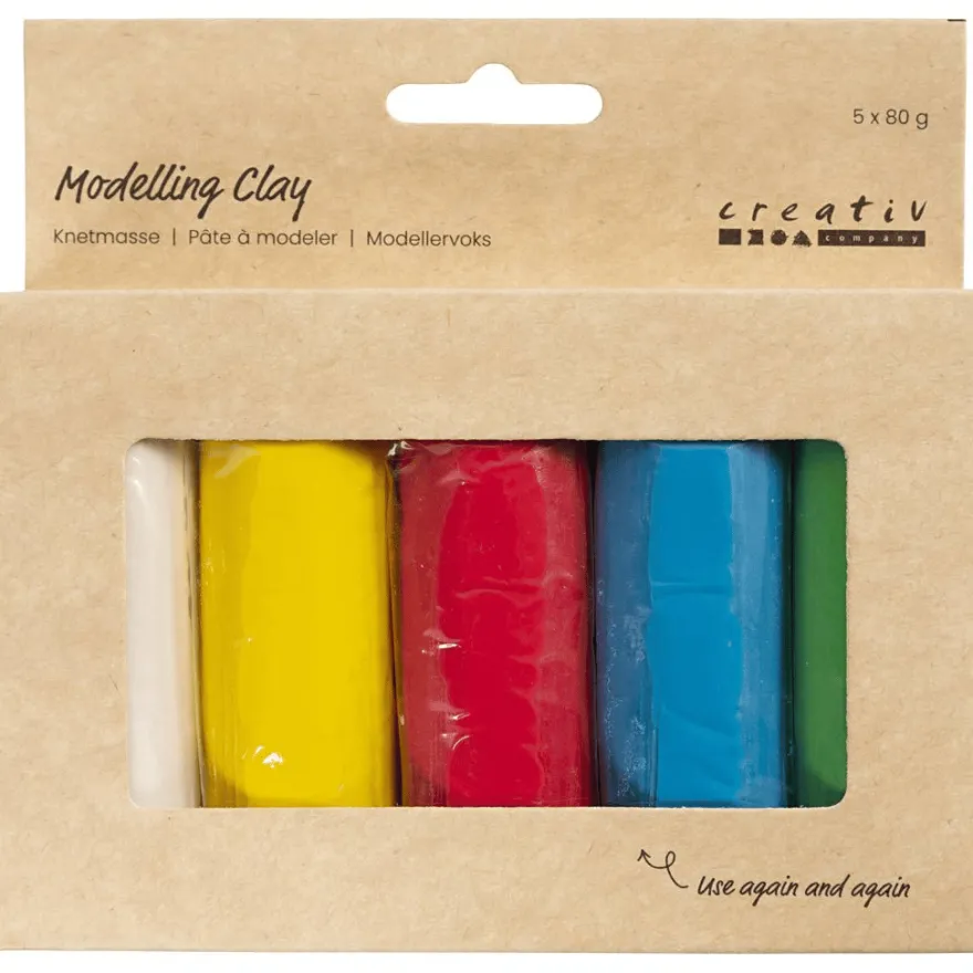 Modellera Soft Clay - Grundfärger, 400 g