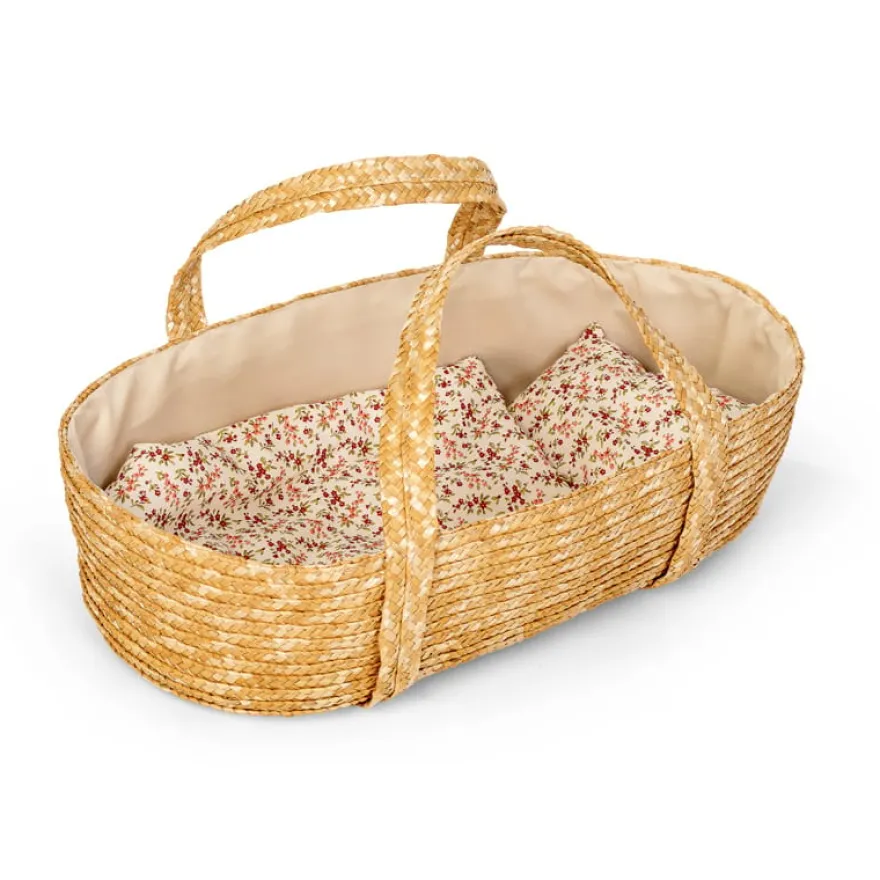 Moseskorg m. sängset - 50 cm.
