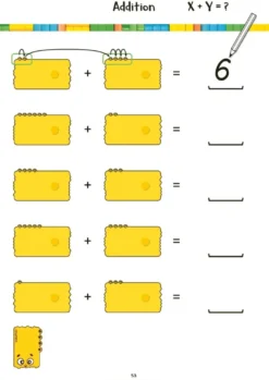 Newméro-brickor, uppgiftshäfte, 3-6 år