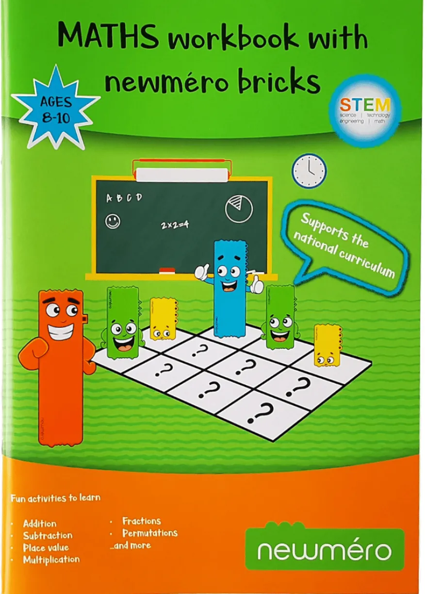 Newméro-brickor, uppgiftshäfte, 8-10 år