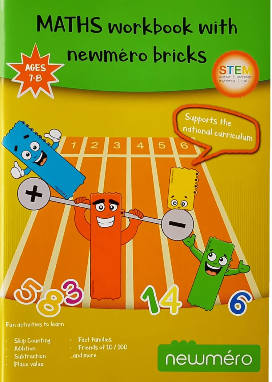 Newméro-brickor, uppgiftshäfte, 7-8 år
