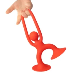 Noogi sugkoppsfigur 13 cm – röd, 1 st.