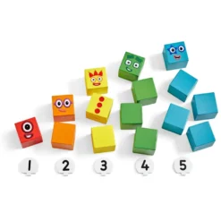 Numberblocks – Fem goda vänner (trä)