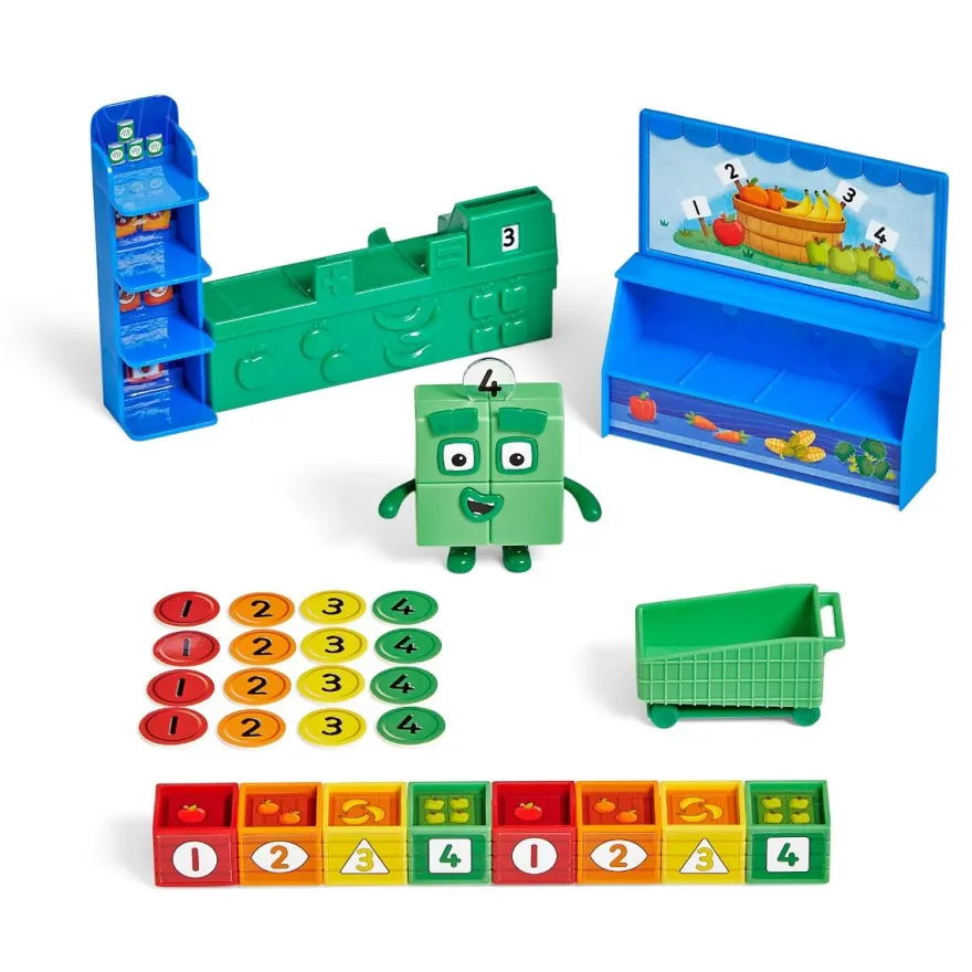 Numberblocks – Leksakspaket med handelsbod
