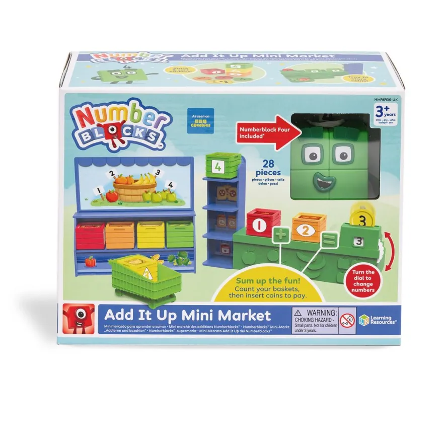 Numberblocks – Leksakspaket med handelsbod