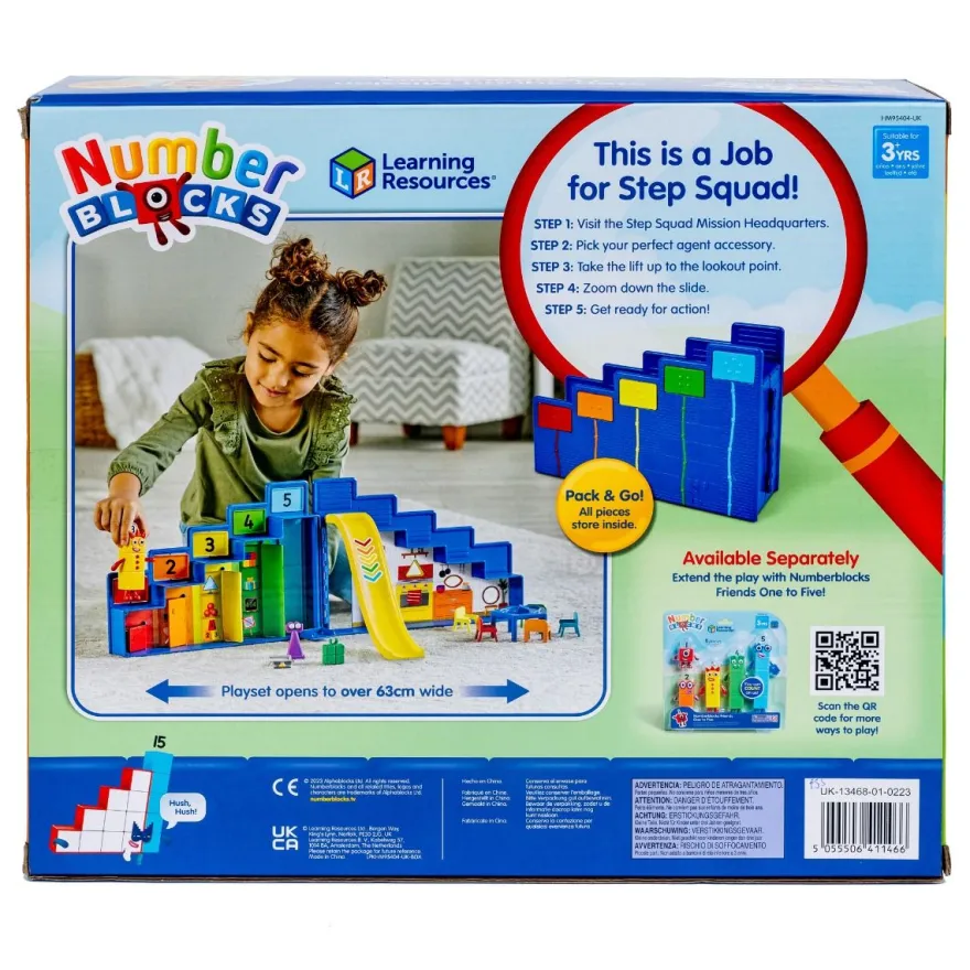 Numberblocks - Leksakspaket med huvudkvarter