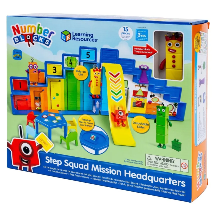 Numberblocks - Leksakspaket med huvudkvarter