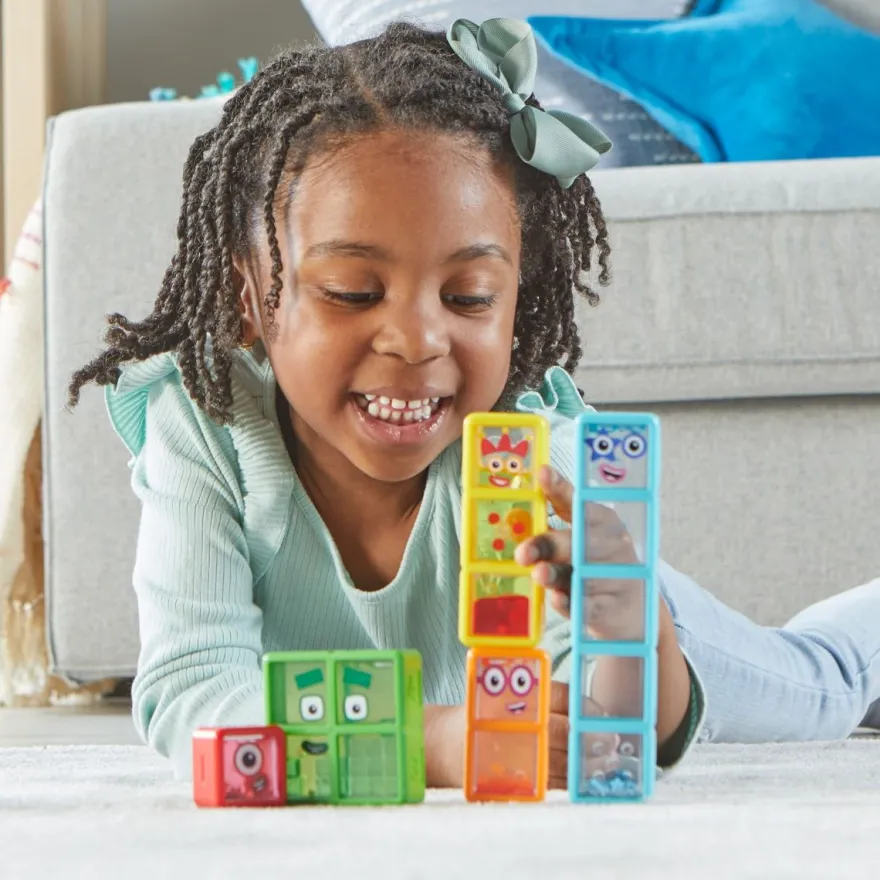 Numberblocks-sensoriska flaskor – Ett till Fem