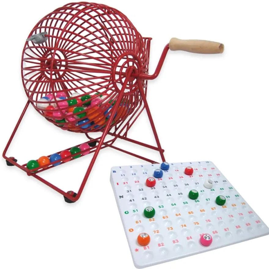 Nummerlotteri med tombola, inkl. 90 kulor