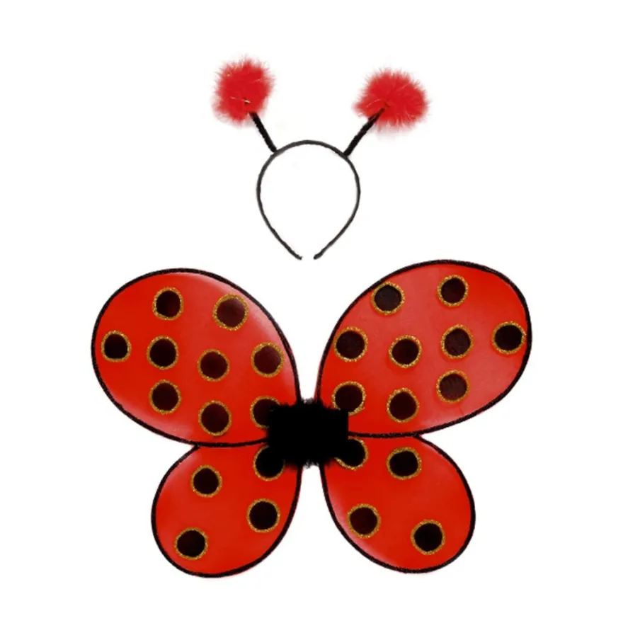 Nyckelpiga, vingar + diadem
