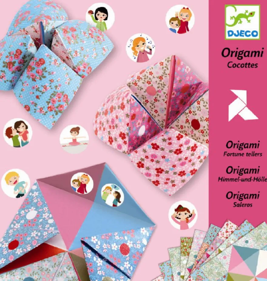 Origami - Loppor i ljusa färger