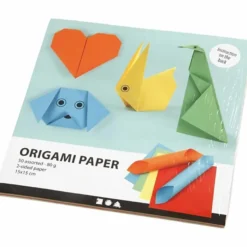 Origami 15 x 15 cm - Grundfärger, 10 ark