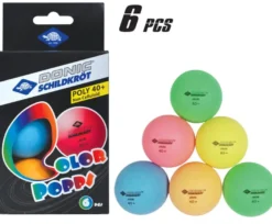Pingisbollar Poly 40+, 6 stk. - Ø 4 cm.
