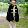 Pirat (cape + hatt), stl. 3-8 år