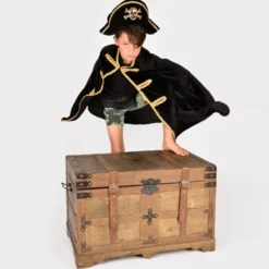 Pirat (cape + hatt), stl. 3-8 år