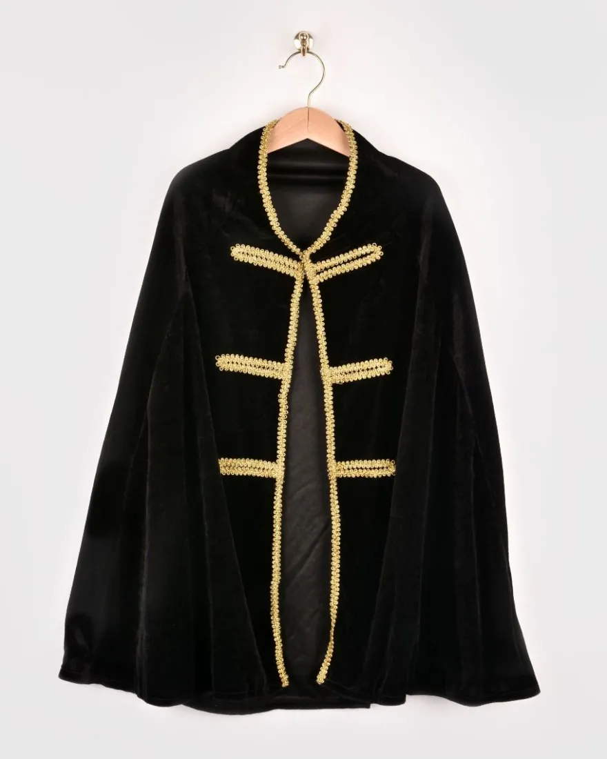 Pirat (cape + hatt), stl. 3-8 år