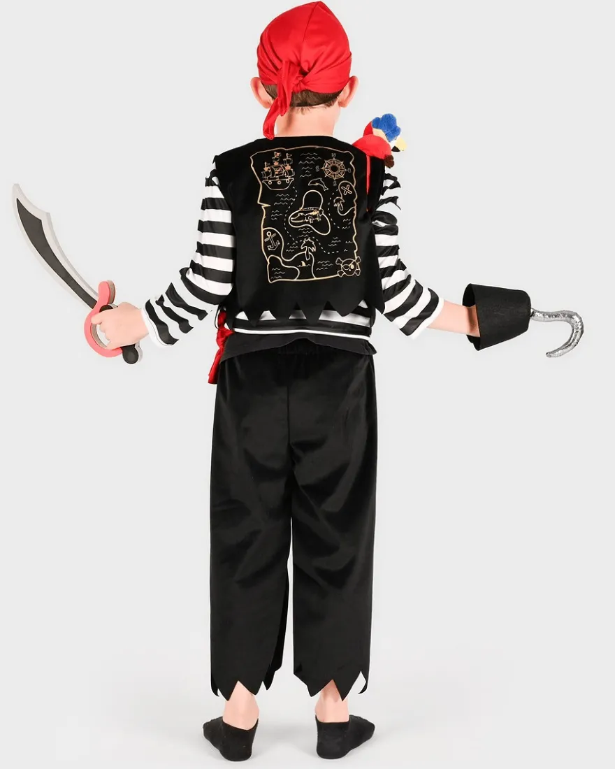 Piratdräkt, inkl. tillbehör